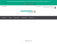 Tablet Screenshot of caravanafurniture.com